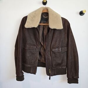 Lamb Leather Bomber Jacket